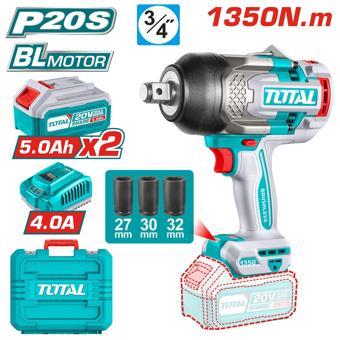 TOTAL LI-ON AKÜLÜ 1350 NM SOMUN SÖKME - TIWLI20135E