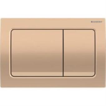 Geberit Alpha30 115.055.QA.1 Kumanda Paneli, Çift Basmalı, Bronz Mat