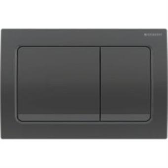Geberit Alpha30 115.055.QC.1 Kumanda Paneli, Çift Basmalı, Siyah Krom