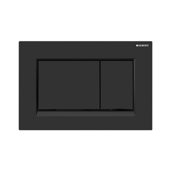 Geberit 115.883.DW.1 Sigma30 Kumanda Paneli, Çift Basmalı, Siyah / Mat Siyah / Siyah