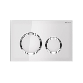 Geberit Sigma 21 115.884.SI.1 Çift Kademeli Kumanda Paneli, Beyaz Cam