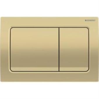 Geberit Alpha30 115.055.QE.1 Kumanda Paneli, Çift Basmalı, Pirinç