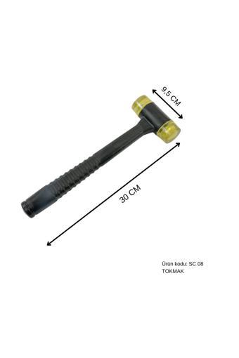 Safi 30 Cm Kauçuk Saplı Boyasız Göçük Düzeltme Tokmağı, Pdr Tokmak - Sc-08