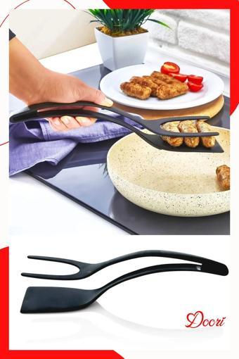 Doori Teflon Maşası Spatula, 220°C Kadar Isıya Dayanıklı Maşalı Spatula, Yanmaz Yapışmaz Çizmez Spatula