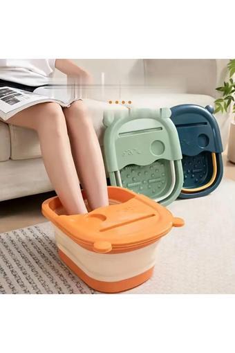 Geldimicom Masajlı Katlanır Ayak Bakım Leğeni Katlanır Pedikür Leğeni Ayak Yıkama Leğeni Katlanır Kova