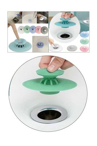 Ruzma Kilitli Lavabo Küvet Duşakabin Süzgeci Silikon Kilitli Lavabo Küvet Tıpası Lavabo Tıkacı