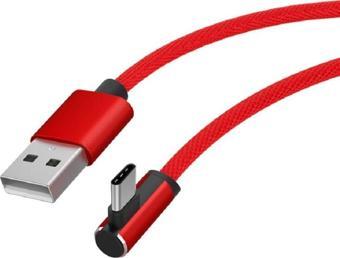 Native Audio 1.2 Metre 90 Derece Type-C 2.4 Amper Hızlı Şarj ve Data Kablosu