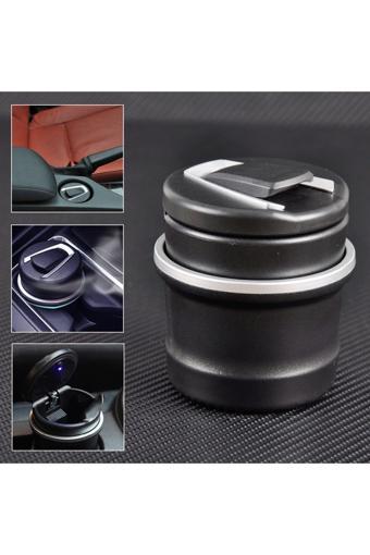 Astraled Oto Küllük Işıklı Bardaklık Uyumlu Kapaklı Bmw Tip Mini Çöp Kovası