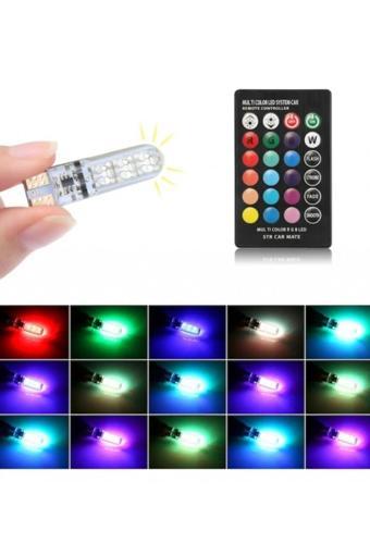 Astraled Kumandalı Rgb T10 Park Ledi Far Ledi Renkli Park Ampulü