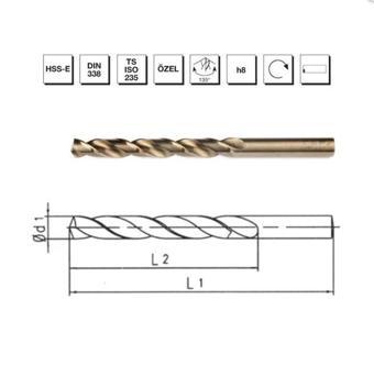 Makina Takım HSSE DIN 338 RN Altın Seri Matkap Ucu 4.2 mm - MTE B00005000420