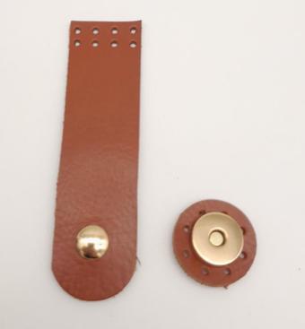 Angel Çanta Aksesuar 11x3 cm Taba Gerçek Deri Düz Çanta Kapağı Light Gold Metalli