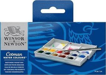 Winsor Newton Cotman Sulu Boya Cep Tipi Taslak Seti 12 Renk LV-WN-0390640