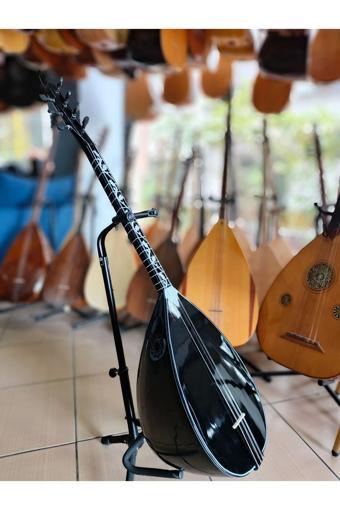 Bircan Müzik Siyah Inci Kısa Sap Bağlama (Kılıf, Yedek Tel, Mızrap Hediye)