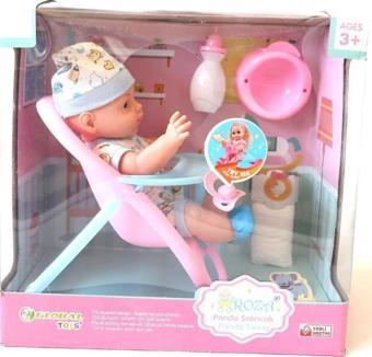 Global Toys Robin Altını Islatan Türkçe Konuşan 32 Cm Boyunda Mama Sandalyeli Et Bebek