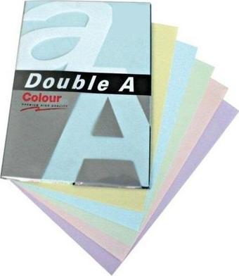 Double-A Renkli Fotokopi Kağıdı A4 80 Gram Pastel Karışık Renk (100 Lü Paket)