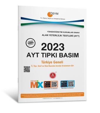 2023 AYT Tıpkı Basım Deneme Sınavı Bire Bir ÖSYM Çıkmış Sorular - A Yayınları