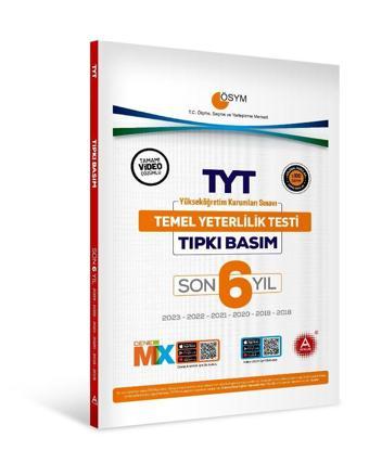 Son 6 Yıl TYT Tıpkı Basım Deneme Sınavı Bire Bir ÖSYM Çıkmış Sorular - A Yayınları