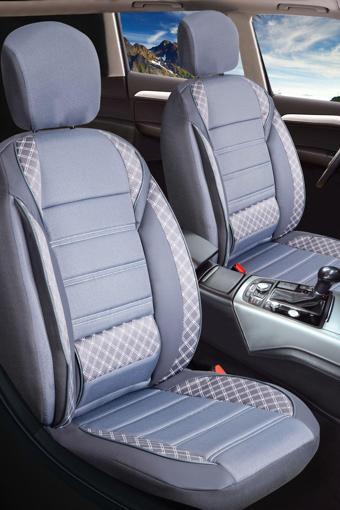 Plusoto Volkswagen Golf 4 Uyumlu Vera-Serisi Füme Oto Koltuk Kılıfı 5Li Takım Set