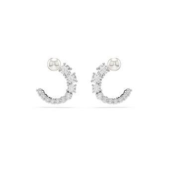 5692260 Swarovski Küpe Matrıx:Pe Stud Cırcle Whıte/Rhs