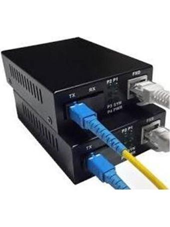 Teldata Media Converter Single Mode 10-100-1000 3 Km Only Sc-Sx Tx-A-B-Kitset