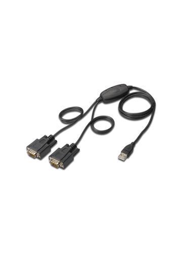 Universal Digitus Usb 2.0 - 2 X Rs232 (Seri) Çevirici Kablosu, 1.5 Metre