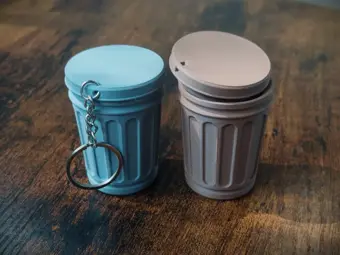 Mini Çöp Anahtarlık - Dişli 1 Adet - Çevre Dostu PLA