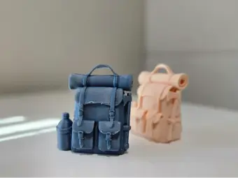 Mini Yürüyüş Sırt Çantası Anahtarlık 1 Adet - Çevre Dostu PLA