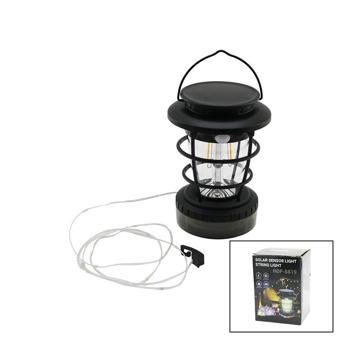 2in1=fanus Kamp-bahçe Fener - Rgb Şerit Led 10mts Olar - Şarjlı Sensörlü Led Makaralı