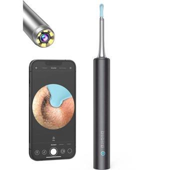 ONTECH - Bebırd T5 3mp Kamera 3.5mm Lens Şarjlı Wıfı Görüntülü Kulak Temizleyici Siyah Renk