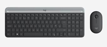 ONTECH - Logıtech Mk470 Q Tr İnce Kablosuz Klavye Mouse Set Siyah 920-009435