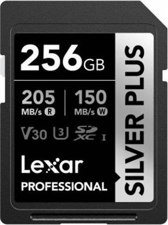 Lexar LSDSIPL256G-BNNNG 256 GB 205-150Mb/s SDXC USH-I  C10 V30 U3 Silver Plus SD Hafıza Kartı