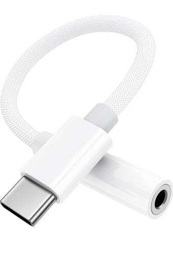 Yumax Type-C To Aux Çevirici Tüm Cihazlarla  Samsung Xiaomi İphone Uyumlu 3.5Mm Aux Kulaklık Dönüştürücü