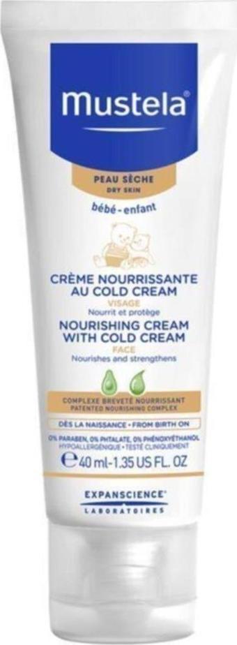 Mustela Cold Cream Içeren Besleyici Yüz Kremi 40 ml
