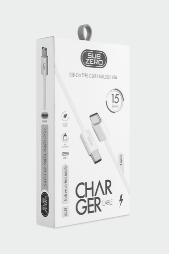 Subzero CL35 60W PD Type-C to Type-C Örgülü Şarj ve Data Kablosu 1mt
