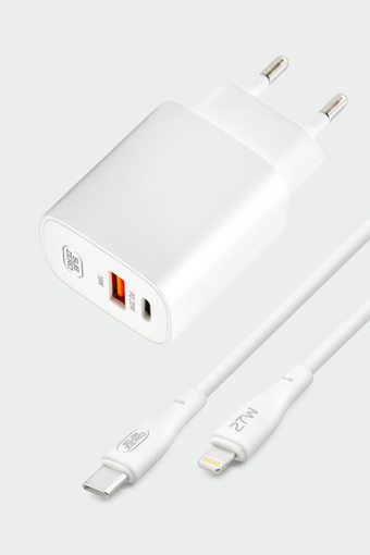 Subzero SG78 38W PD+USB + Type-C to Lightning Kablo Hızlı Şarj Cihazı Seti