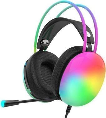 Inca IGK-X8S 7.1 Şeffaf Rgb Gaming Kulaklık - Siyah