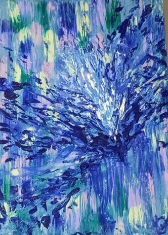 Ert sanat atölyesi el yapımı imzalı tablo 35x50 cm 