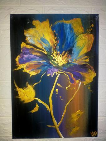 Ert sanat atölyesi el yapımı imzalı tablo 35x50 cm 