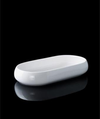 Acar Bianco Perla Porselen Oval Kayık Tabak - 35 cm SCT-21-0230
