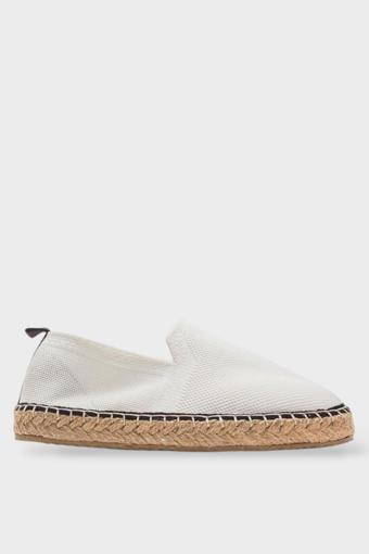 Unisex El Yapımı Triko Espadril BEYAZ