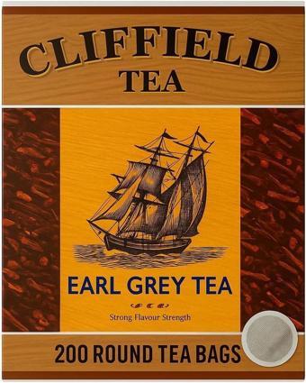 cliffield tea earl grey 200 round bags