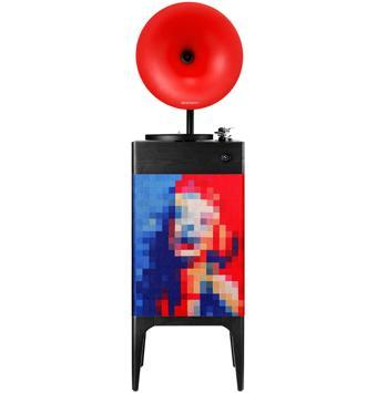 Fennessy i5 Bluetooth Hoparlörlü 110W Hi-Fi Retro Pikap Plakçalar Turntable, Marilyn Monroe
