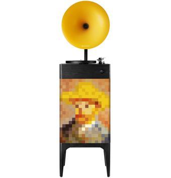 Fennessy i5 Bluetooth Hoparlörlü 110W Hi-Fi Retro Pikap Plakçalar Turntable, Van Gogh