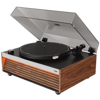 Hym Originals Lumi Dahili Bluetooth Hoparlörlü Işıklı Retro Pikap Plakçalar Aux RCA Çıkışlı All-in-O