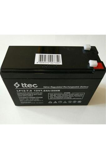 Ttec 12v 7ah 12 Volt 7 Amper Pilsan Uyumlu Oyuncak Araba Jeep Akülü Araba Aküsü Pili Bataryası