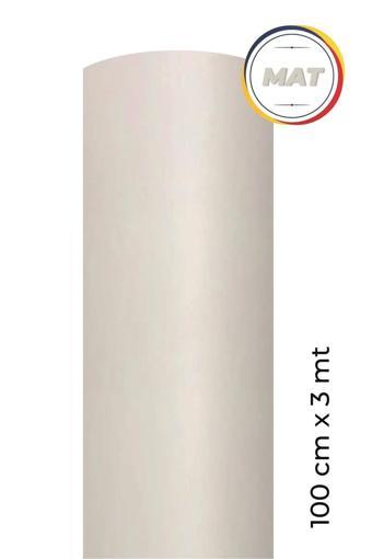 Ecce Mat Beyaz Kendinden Yapışkanlı Kaplama Folyosu 100 Cm X 3 Mt