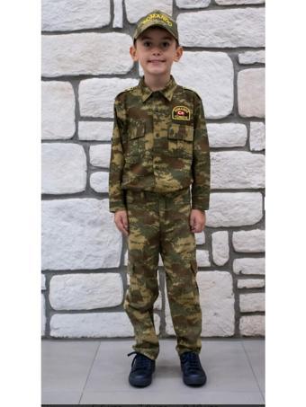 Unisex Asker Kostümü Çocuk Kıyafeti 2803