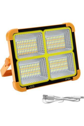 Seenergy Güneş Enerjili Şarjlı Solar Led Projektör 200W Çakarlı Fener Bahçe, Çalışma Alanı Aydınlatma