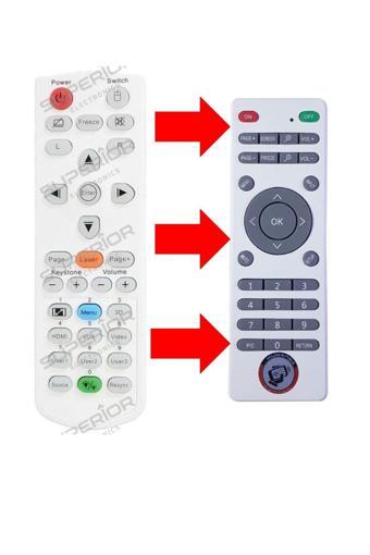 Optoma Eh504 / S331 / W302 / X320Ust Projeksiyon Cihazı Kumandası