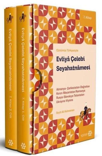 Evliya Çelebi Seyahatnamesi Seti 7.Kitap - 2 Cilt - Kutulu - Evliya Çelebi - Yeditepe Yayınevi